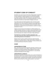 student code of conduct - St. Clair County Community College