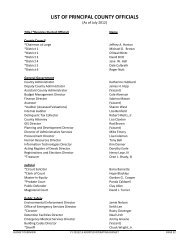LIST OF PRINCIPAL COUNTY OFFICIALS - Spartanburg County