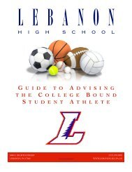 Guide to Advising the College Bound Student âAthlete - Lebanon ...