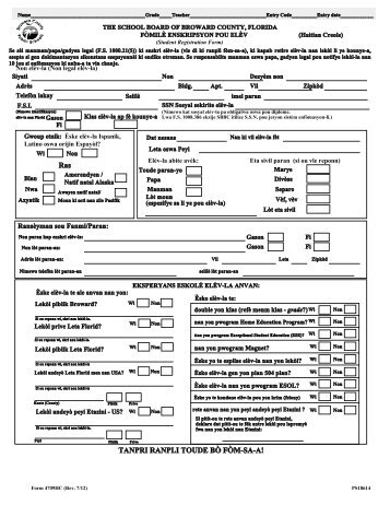 REGISTRATION FORM HAITIAN-CREOLE (pdf) - Sunset Lakes ...