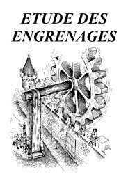 ETUDE DES ENGRENAGES