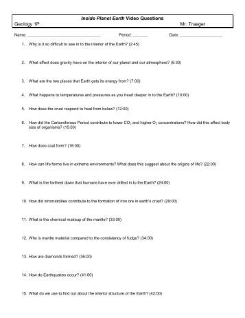 Worksheets Inside Planet Earth Video Questions Key guiding questions worksheet planet earth video inside geo