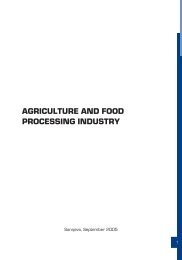 AGRICULTURE AND FOOD PROCESSING INDUSTRY