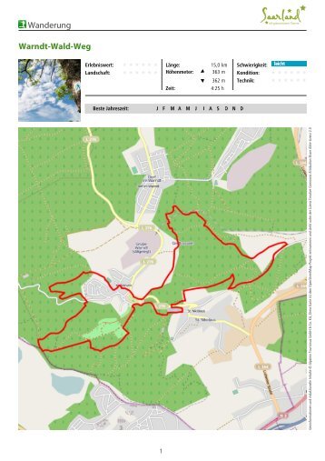 Wanderung Warndt-Wald-Weg - Fernwege.de