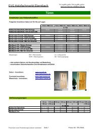 Türen-Fenster-Treppen EVP - Drewno EVG