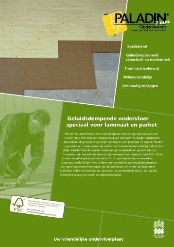 Geluidsdempende ondervloer speciaal voor laminaat ... - Laminaat.nu