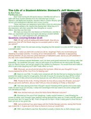 The Life of a Student-Athlete: Steinert's Jeff Mattonelli - Fish4Scores