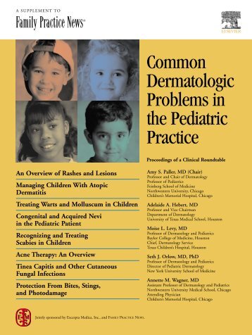 Common Dermatologic Problems in the Pediatric Practice - Global ...