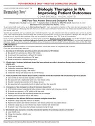 CME Post-Test Answer Sheet and Evaluation For - Global Academy ...