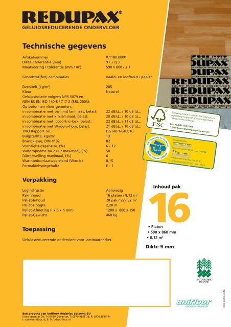 De geluidsreducerende ondervloer speciaal voor alle ... - Laminaat.nu