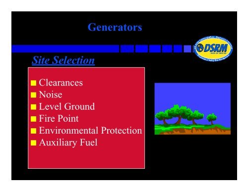 Generator Safety - CECOM