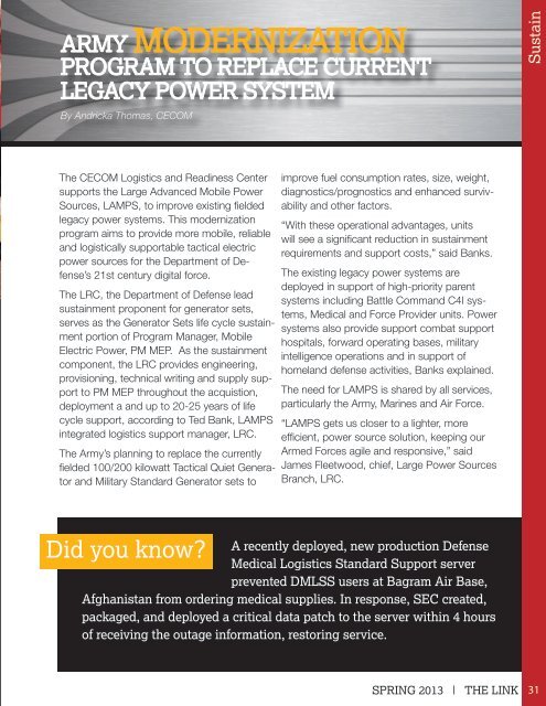 download PDF version - CECOM - U.S. Army