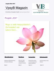 VpsyB Magazin Projekt 