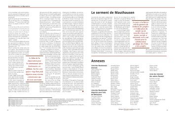 Le serment de Mauthausen Annexes - Fondation pour la mÃ©moire ...