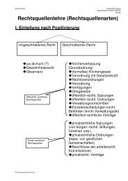 Rechtsquellenlehre (Rechtsquellenarten)