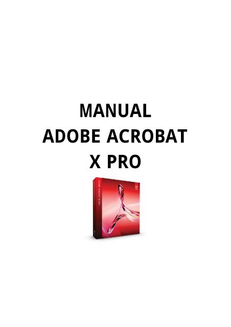 acrobat x1 pro 説明書