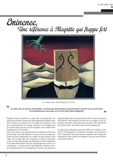 Magazine Sémiologie : L'art plus fort que les mots