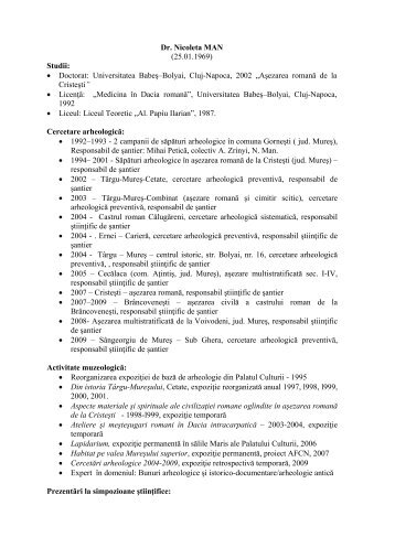 Aşezarea romană de la - Muzeul Judeţean Mureş