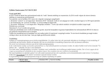 Natuur, leven en technologie syllabus (24Kb, pdf) - Duo