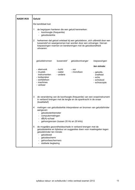 NATUUR- EN SCHEIKUNDE I VMBO - NVON