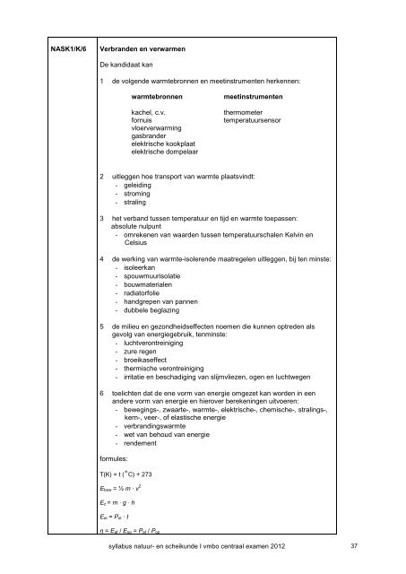 NATUUR- EN SCHEIKUNDE I VMBO - NVON