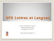 UFR Lettres et Langues