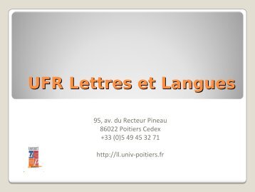 UFR Lettres et Langues