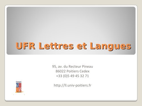 UFR Lettres et Langues