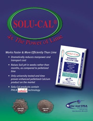 Solu-Cal Â® Tear Sheet