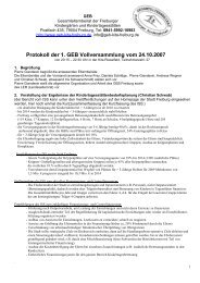 Protokoll der Vollversammlung am 24.10.2007 - GEB-K