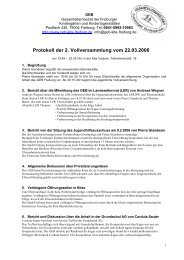 Protokoll der Vollversammlung am 22.03.2006 - GEB-K
