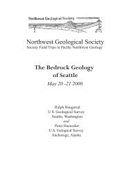 the bedrock geology of Seattle - Northwest Geological Society