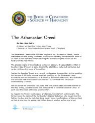 The Athanasian Creed - International Lutheran Council