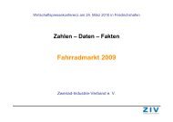 Zahlen â€“ Daten â€“ Fakten Fahrradmarkt 2009 - ZIV -  Zweirad ...