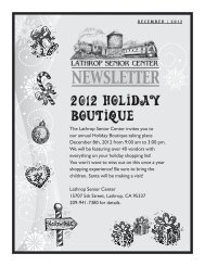 NEWSLETTER - City of Lathrop