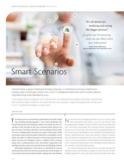 Technology Magazine "SCHOTT solutions" Edition 2/2014 