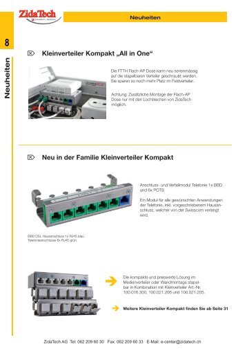 ï£µ Neu in der Familie Kleinverteiler Kompakt ... - ZidaTech AG