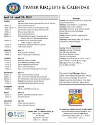 2013-04-14 Prayer Requests & Calendar - St. Mark's Episcopal ...