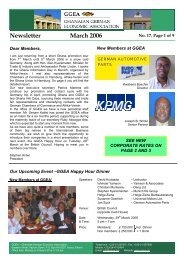 March 2006 - Ghanaian-German Economic Association