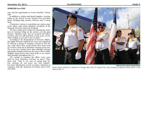 Nov. 23, 2012 - San Antonio News