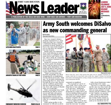 from this edition - Fort Sam Houston - U.S. Army