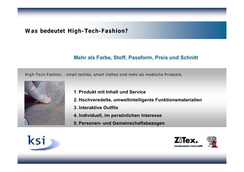 Intelligente Bekleidung / High-Tech-Fashion - ZiTex