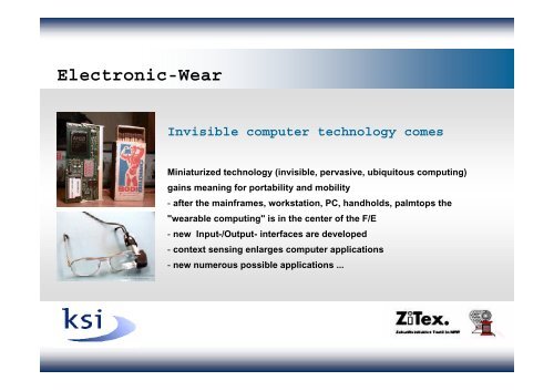 Intelligente Bekleidung / High-Tech-Fashion - ZiTex