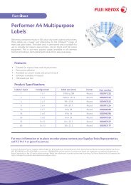 Performer A4 Multipurpose Labels - Fuji Xerox Supplies