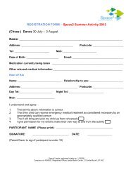 Dance Registration Form - CHESS Cluster - Breeze