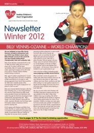 ECHO Newsletter Winter 2012 - Evelina Children's Heart Organisation