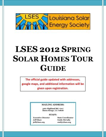 2012-Solar-Tour-Guid.. - Louisiana Solar Energy Society