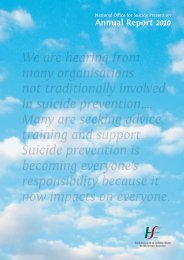 Annual Report 2010 - National Office for Suicide Prevention