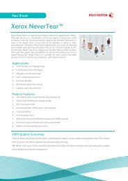 NeverTear Fact Sheet Dec 09 - Fuji Xerox Supplies