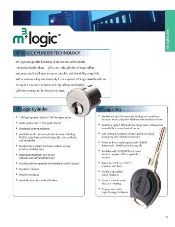 M3 Logic Cylinder - Medeco